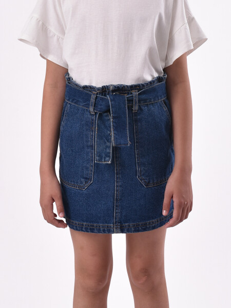 FALDA XIME AZUL OSCURO