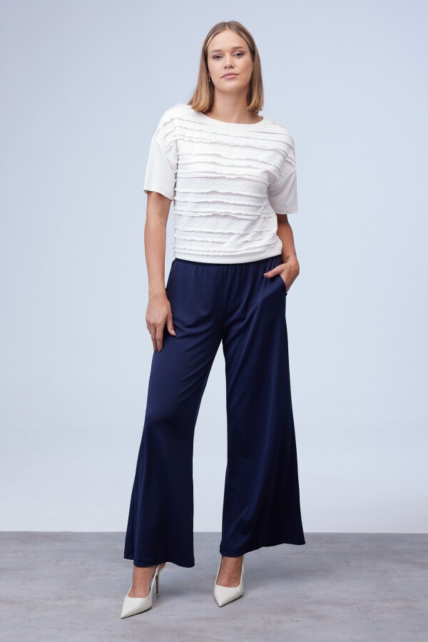 Pantalon Crepe AZUL