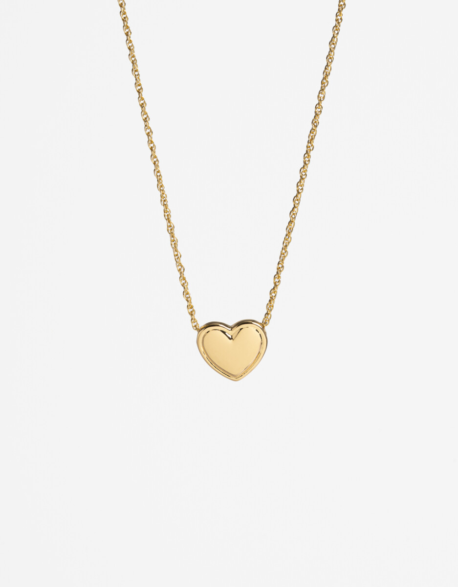 Collar Corto Dije Bañado En Oro 