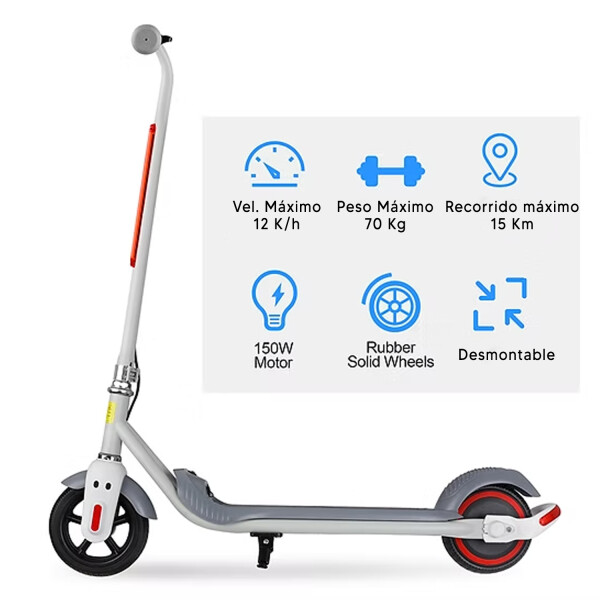 Monopatin Eléctrico Rp500 Hard 6.5" GRIS