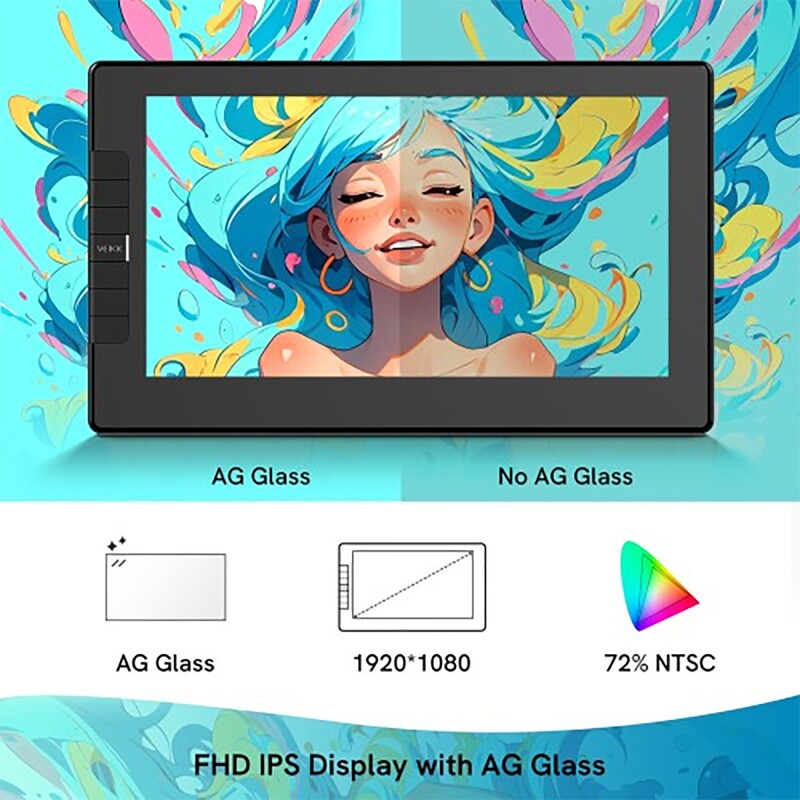 Tableta Digitalizadora Veikk Vk1200 V2 10''x6'' 1920x1080 Tableta Digitalizadora Veikk Vk1200 V2 10''x6'' 1920x1080