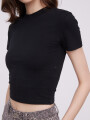 Remera Flored Negro