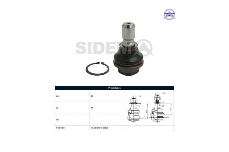 Rotula Del Nissan D23 - Frontier - Np300 15-25 Der/Izq Rotula Del Nissan D23 - Frontier - Np300 15-25 Der/Izq