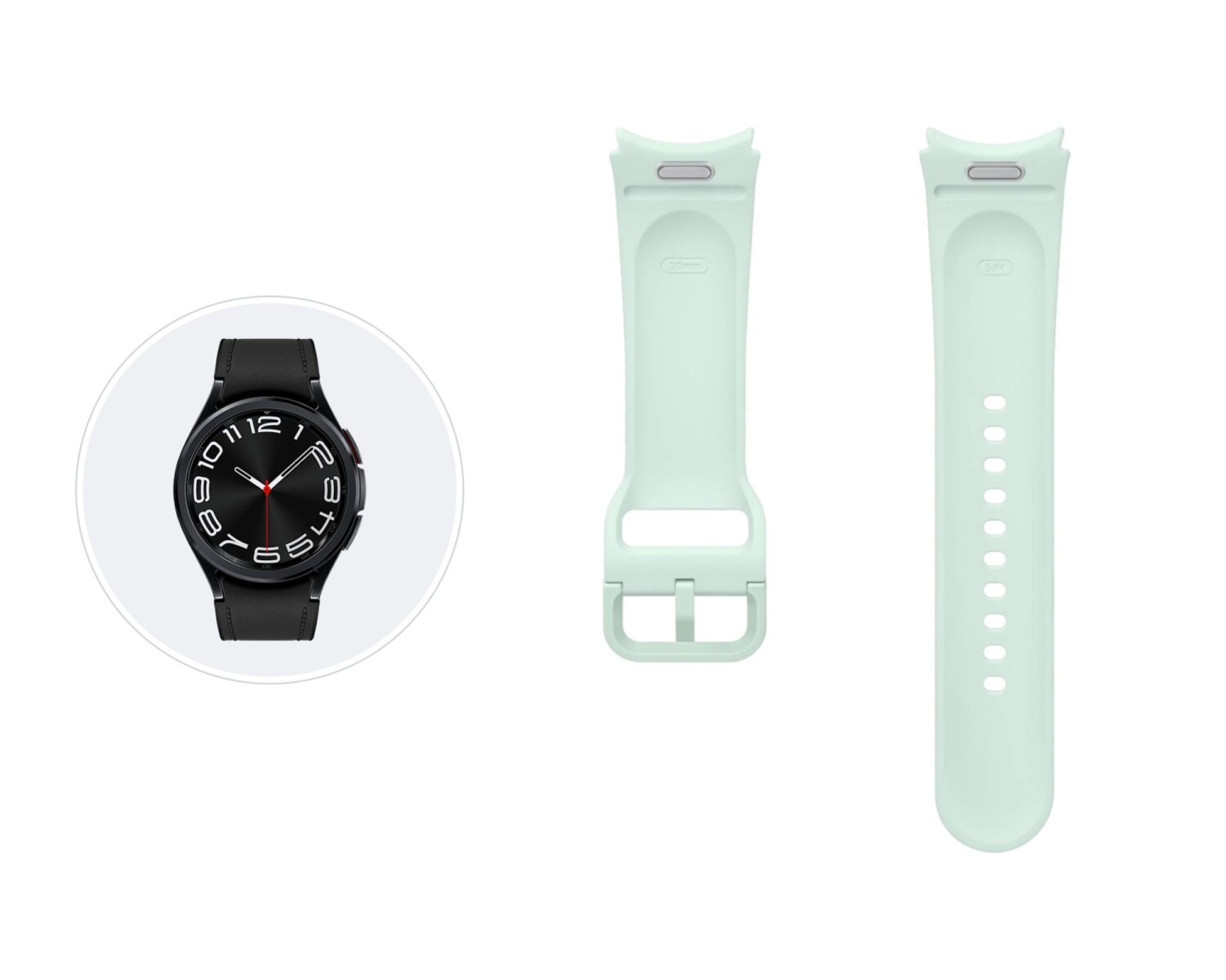 Correa Samsung Sport Band (S/M) para Galaxy Watch6 - Light Green 