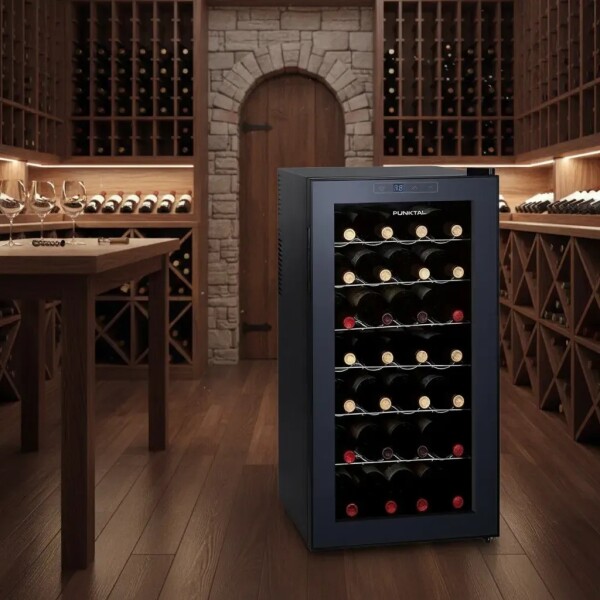 Enfriadora Cava De Vinos Punktal 28 Botellas ENFRIADORA DE VINOS PUNKTAL PK-LT28