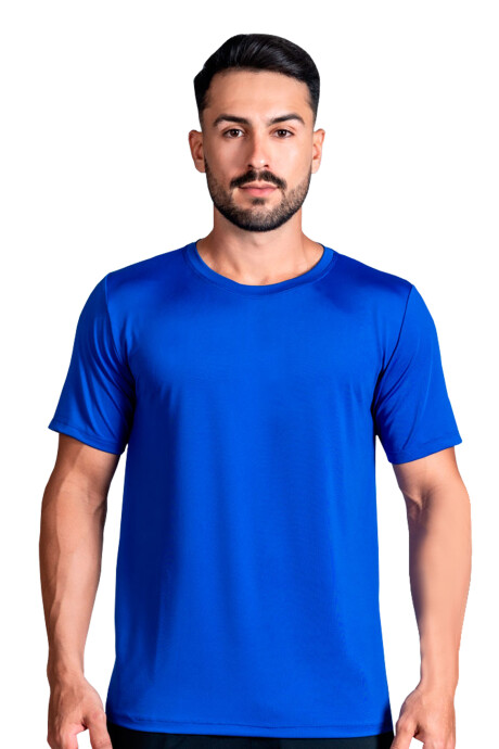 Camiseta a la base dry fit Azul royal