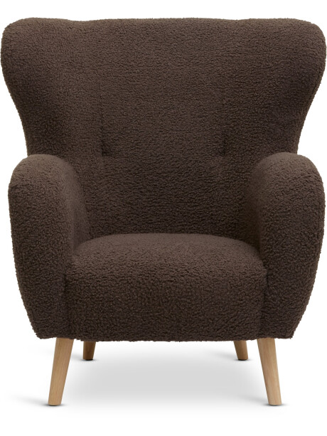 Sillón VILDSUND 1 cuerpo tela bouclé marrón Sillón VILDSUND 1 cuerpo tela bouclé marrón