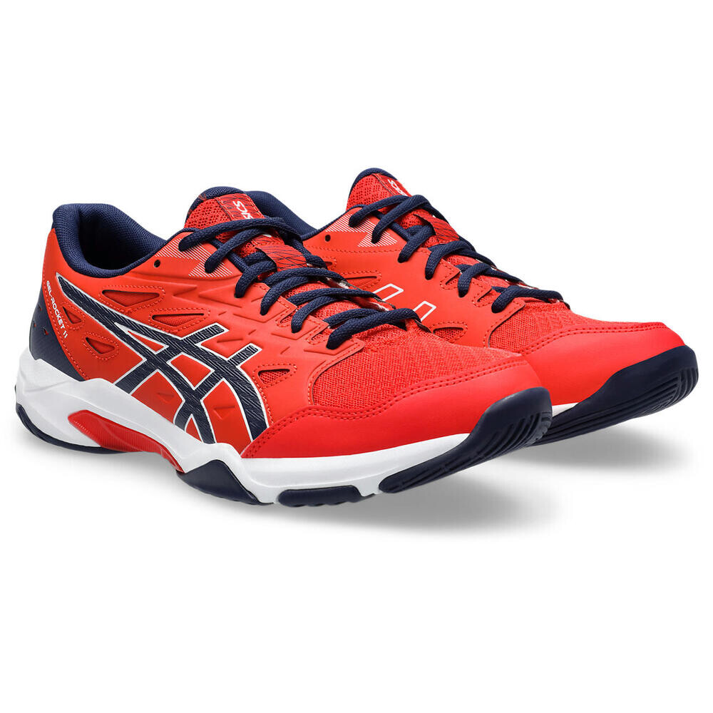 GEL-Rocket 11 - Hombre Fiery Red/peacoat