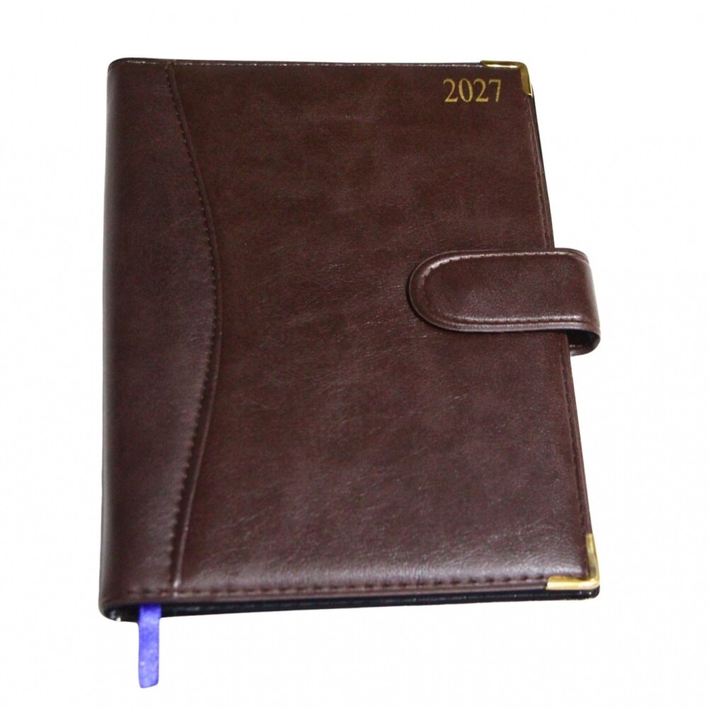 AGENDA ABEZETA 203 CP CLASSIC TAPA COSIDA Y PRESILLA TAPA MARRON Y MARRON