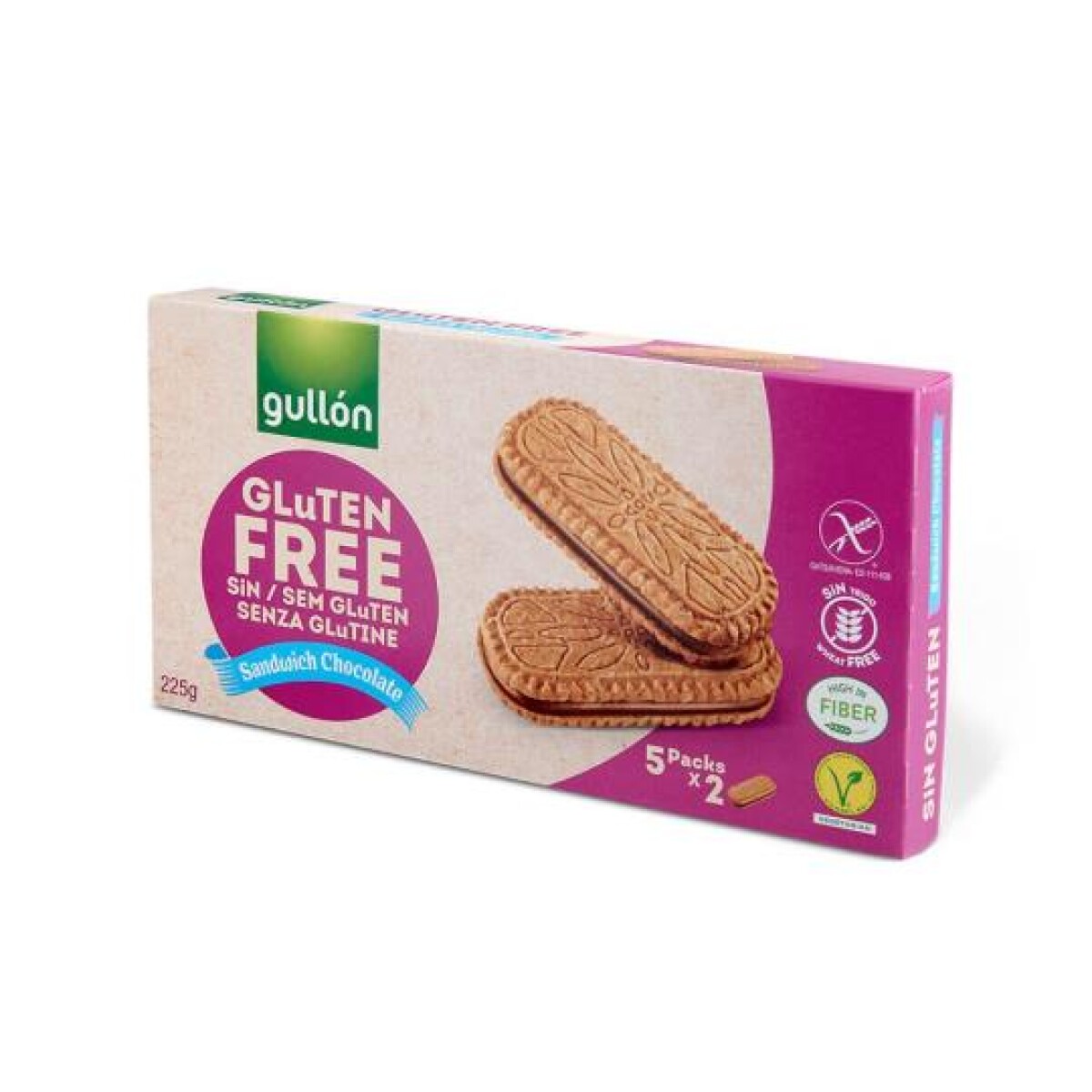 NAT-GALLETA GULLON SANDWICH SIN GLUTEN 225G 