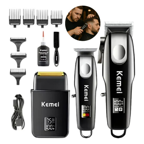 Set Cortapelo/barba/rasuradora Kemei Km8531 SET CORTA PELO/BARBA/RASURA KEMEI KM8531