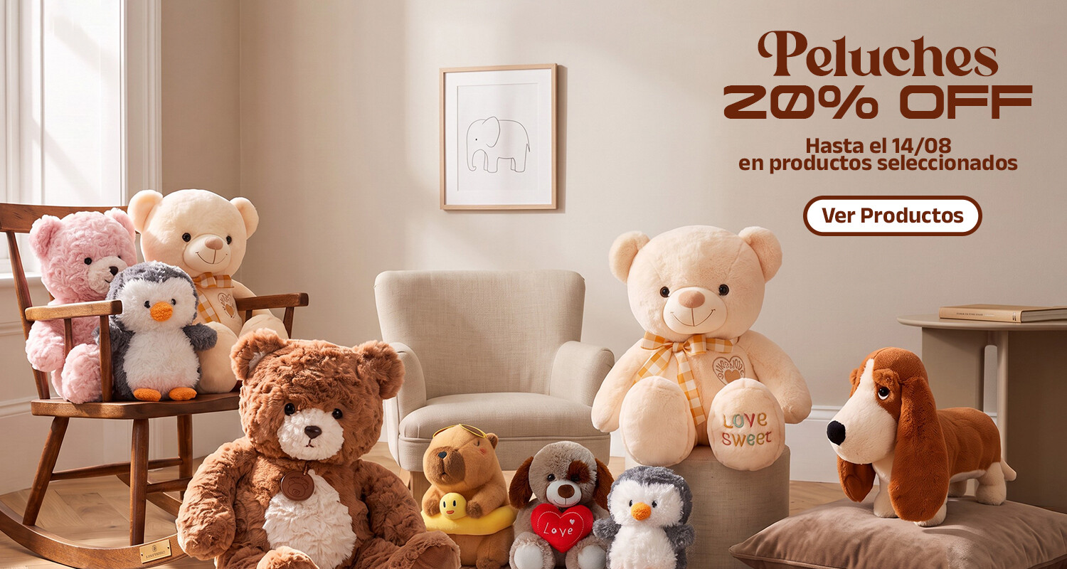 Peluches 20% Off Hasta El 14/08