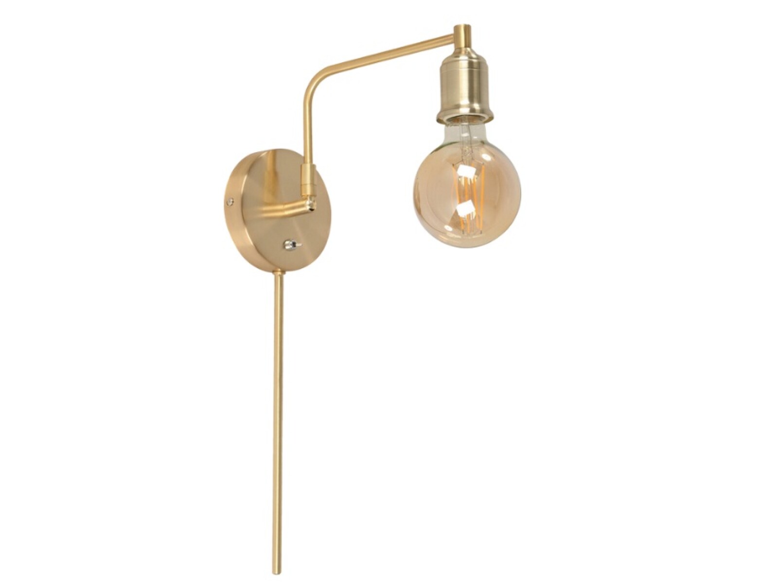 APLIQUE 1L PARED DORADO SATINADO E27 