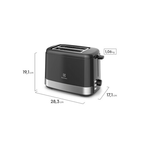 Tostadora Electrolux 8 niveles Negro