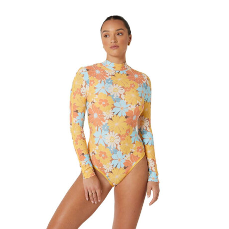 Lycra Rip Curl Sunrise Session Surf Naranja