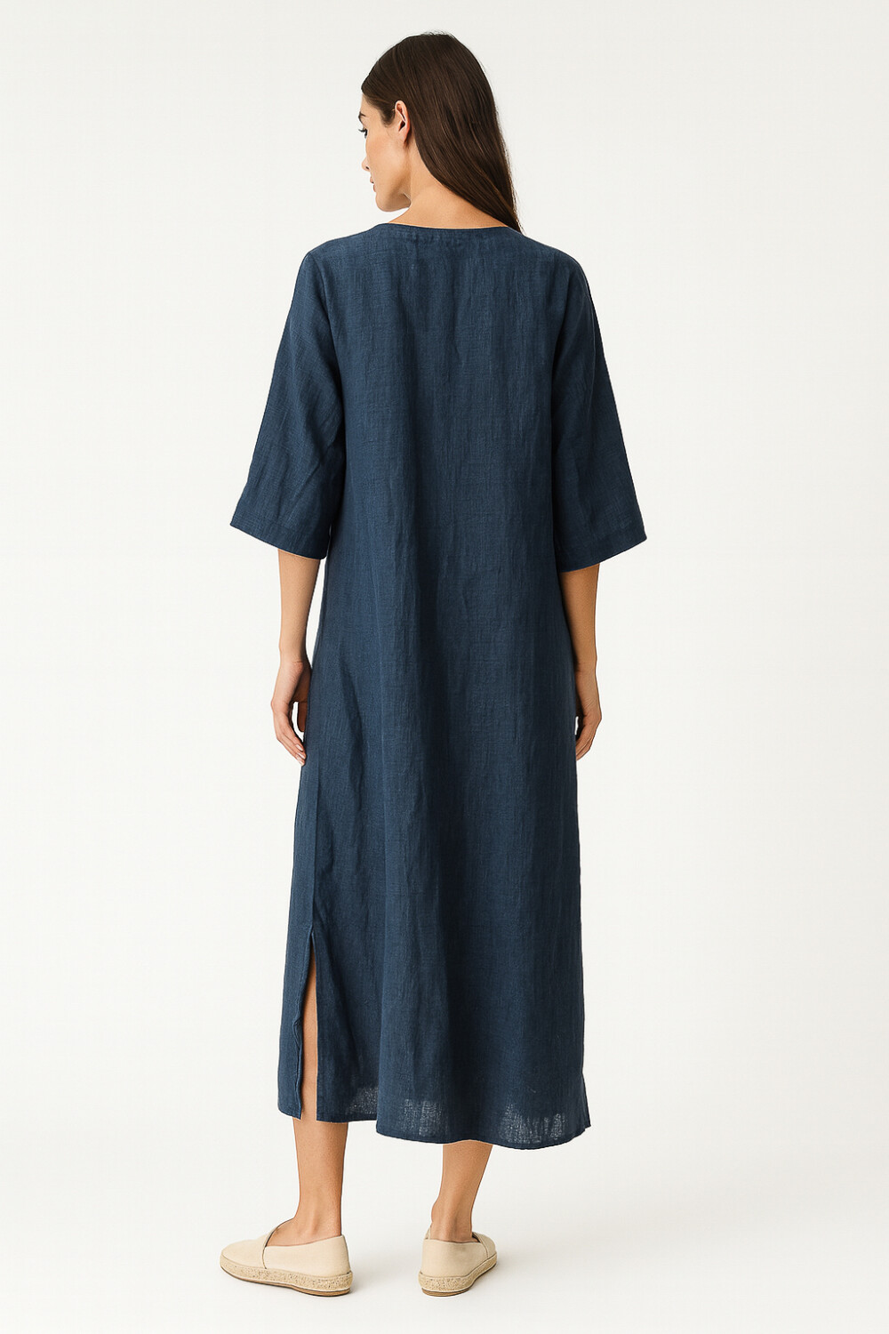 Vestido Judhit Azul Grisaceo