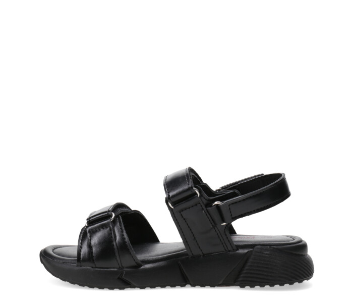 Sandalia SEMIC con dos velcros Black