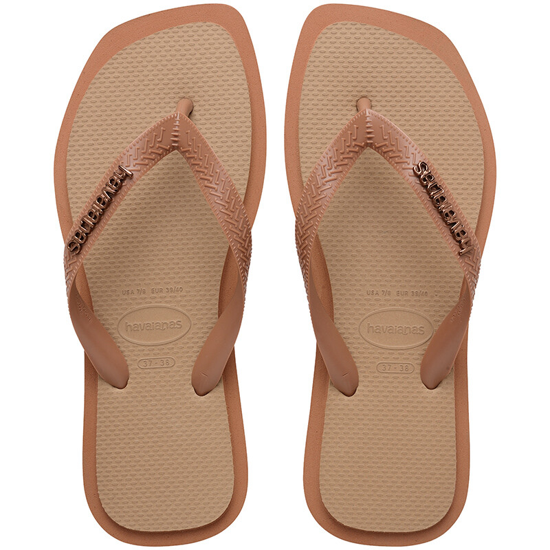 Ojotas Havaianas Top Square Fusion Marrón