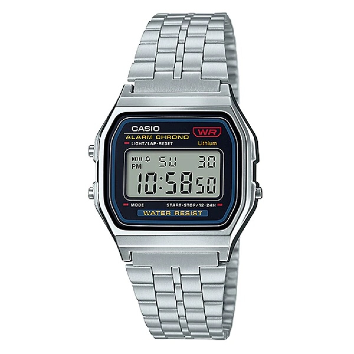 Reloj Casio Retro Unisex Acero Inoxidable Plata 