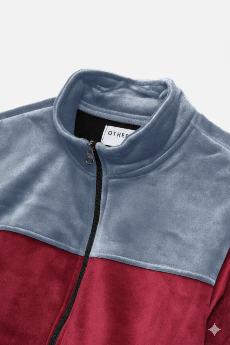 Campera de polar con corderito ROJO