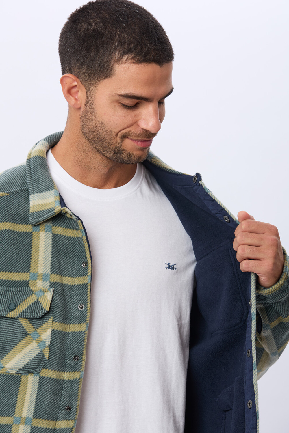 CAMISA LEÑADORA POLAR Verde