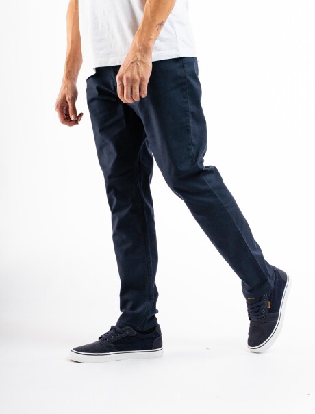 Pantalón Canvas Algodón Clásico Marino