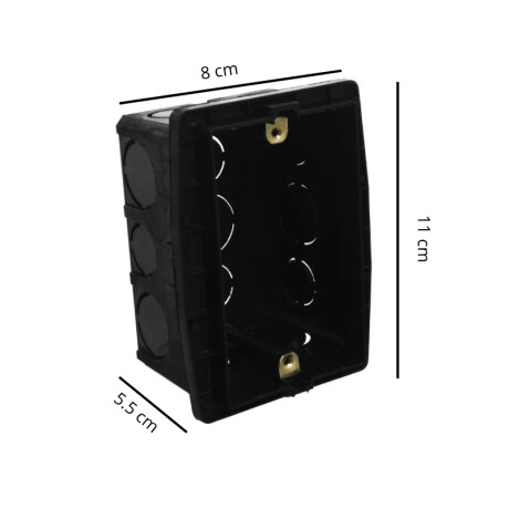 CAJA HONDA 3 MODULOS Caja Honda 3 Módulos con Grampa Metálica Negro