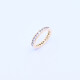 Anillo sin fin oro 18k engarce carril con brillantes. Anillo sin fin oro 18k engarce carril con brillantes.