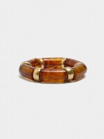 Pulsera Elástica Efecto Carey marron