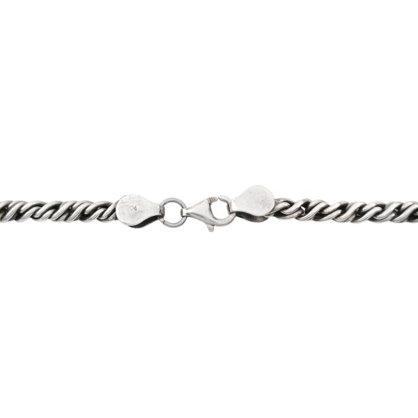 Cadena Tourbillon-Plata y Oro-Sin Piedra-CD5072 sinpiedra