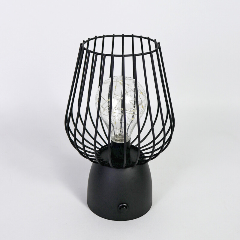 LAMPARA LED METAL NEGRO 16X24.5CM Unica