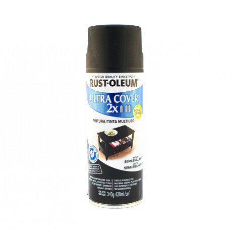 AEROSOL ULTRA COVER 2X NEGRO SEMI-BRILLANTE- 340GR N/A