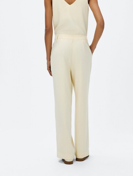 PANTALÓN RECTO DE TIRO ALTO BLANCO