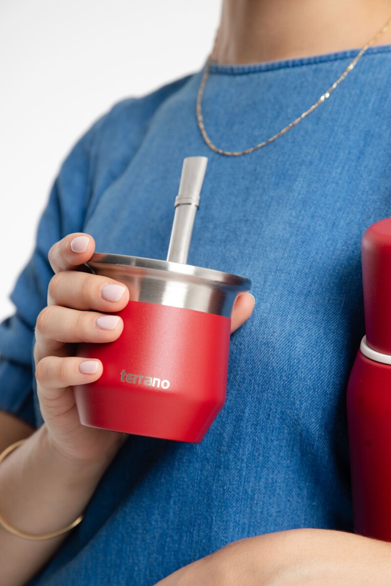 Mate Acero Flap - Rojo 