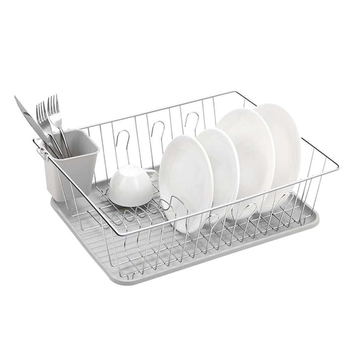 Escurridor Acrom Bandeja/Cub 41X32X125Cm - Blanco 