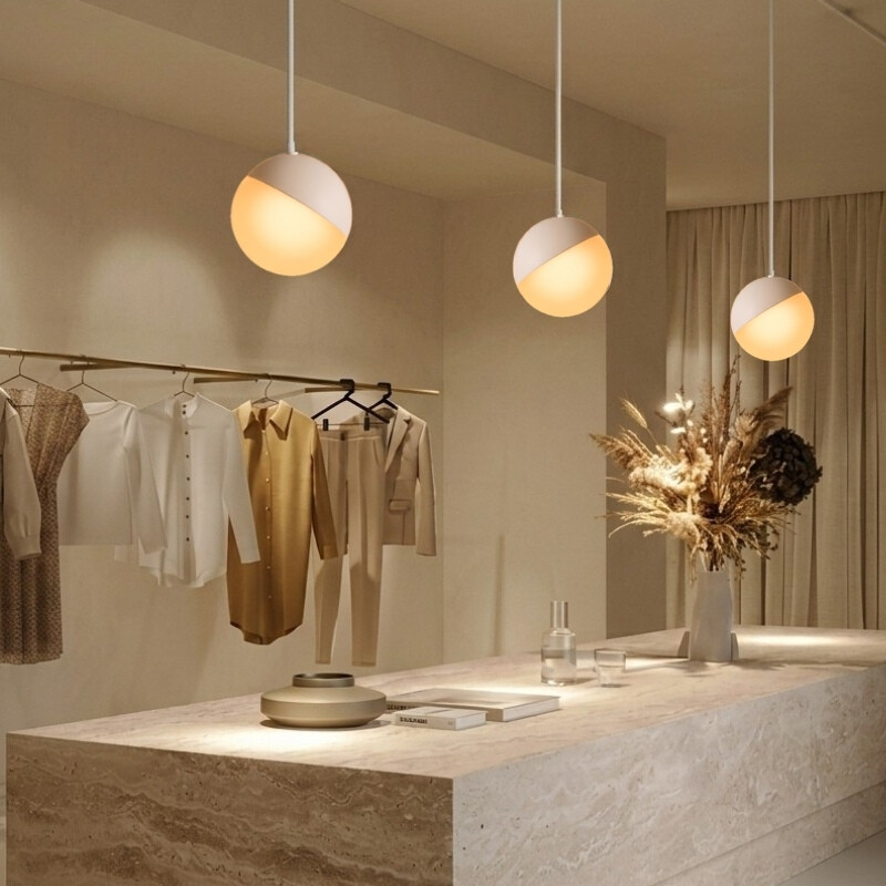 COLGANTE DECORATIVO LED BOLA PARA RIEL MAGNETICO Colgante LED Bola Magnético G2 6W 2700K Blanco