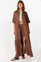 Vestido Camisero Julia Chocolate