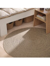 Alfombra BUESTARR Ø120 natural/gris Alfombra BUESTARR Ø120 natural/gris