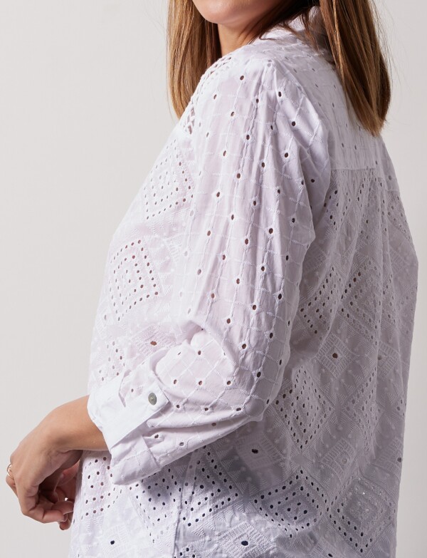 Camisa Broderie BLANCO