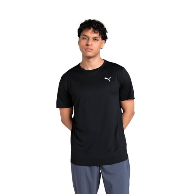 Remera de Hombre Puma Essentials Poly Texture Negro