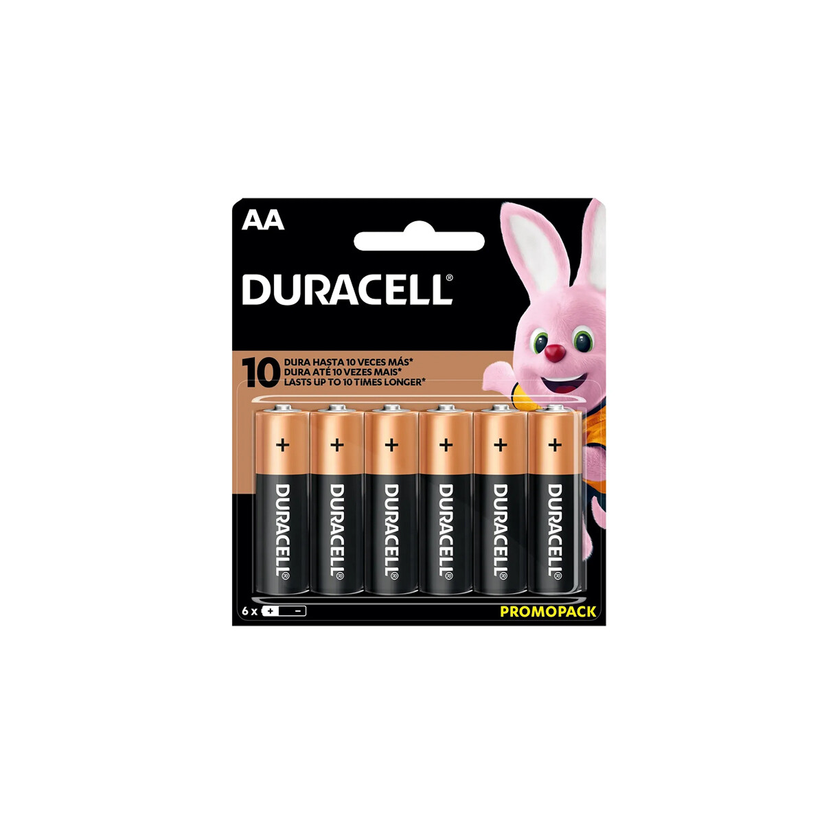 Blister x6 Pila alcalina AA Duracell 