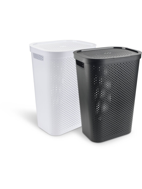Cesta para ropa INFINITY plástico blanco Cesta para ropa INFINITY plástico blanco