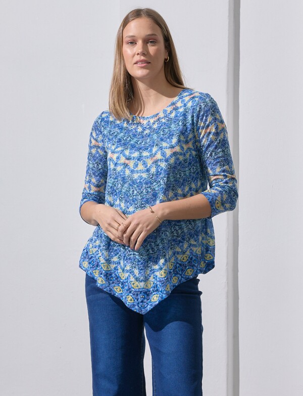 Blusa Brillos AZUL/MULTI