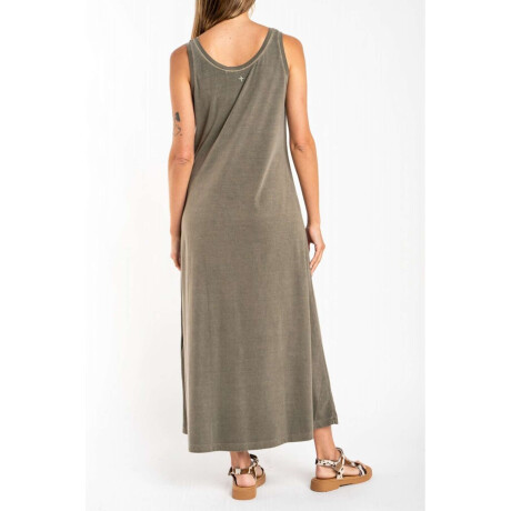Vestido Algodon Lavado Safari