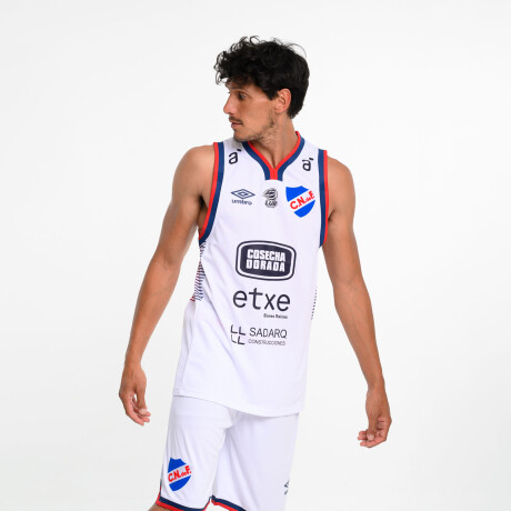 Camiseta Home Basket 23/24 Nacional Hombre Blanco, Rojo, Azul Marino