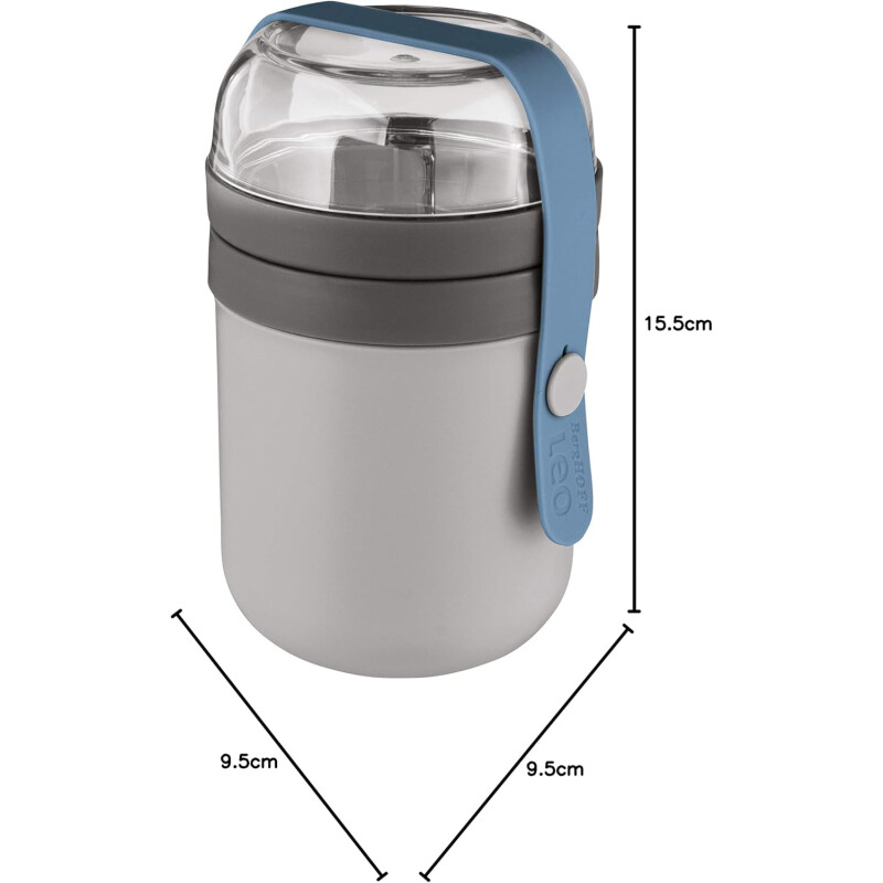 Tupper para Yogurt Hermético con Compartimientos para Cereales y Frutas Tupper para Yogurt Hermético con Compartimientos para Cereales y Frutas