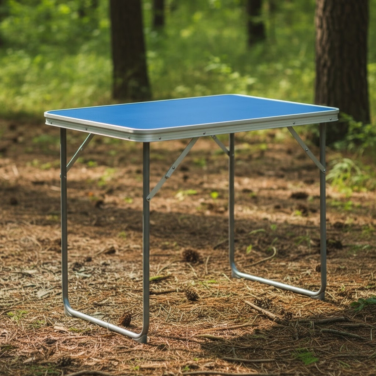 Mesa plegable de camping - AZUL 