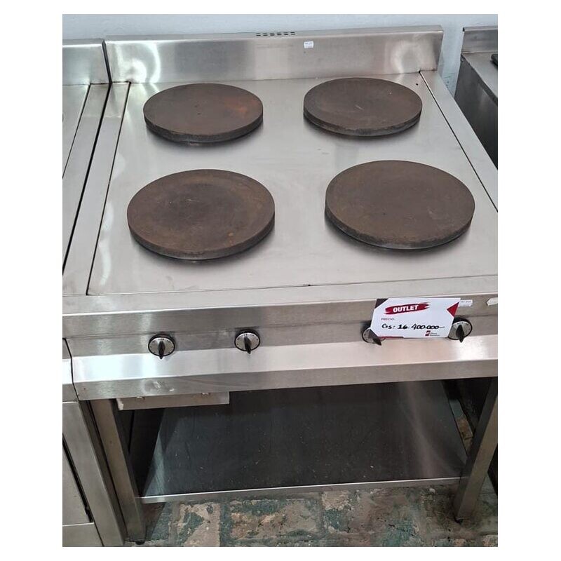 Cocina eléctrica industrial de 4 placas con base Cocina eléctrica industrial de 4 placas con base