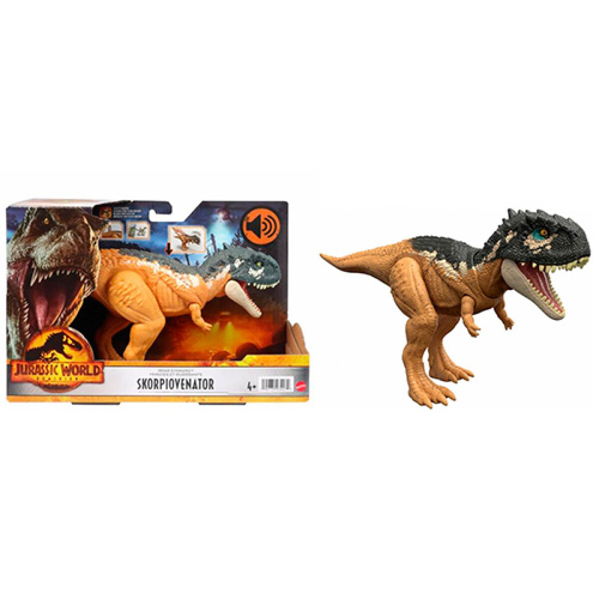 Dinosaurio Jurassic World Skorpiovenator Ruge y Ataca - 001 