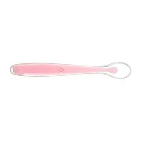 Cuchara en Silicona Cubierto para Comida de Bebés y Niños Rosa
